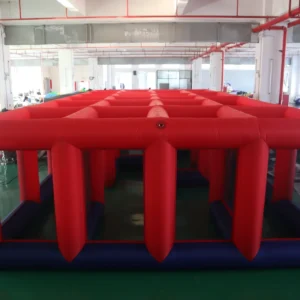 Air Science 5x10x2 red/blue open-grid inflatable maze - product view 4