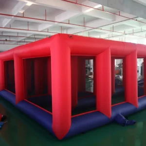 Air Science 5x10x2 red/blue open-grid inflatable maze - product view 5