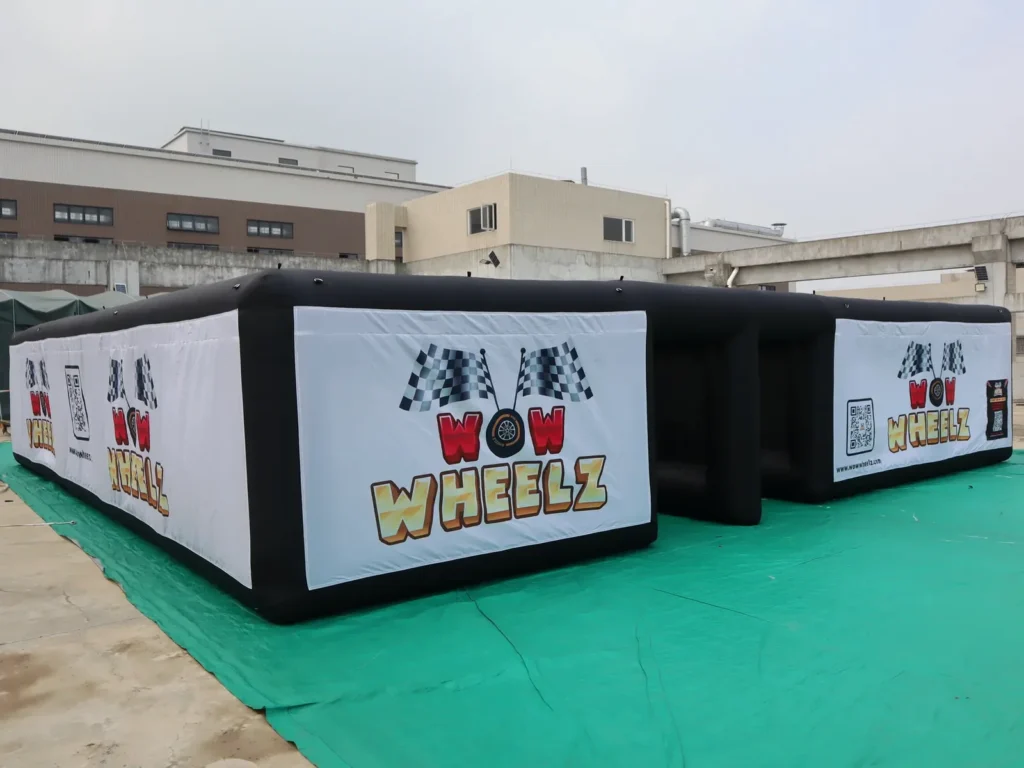 Air Science 10x10x2 black/white printed commercial inflatable maze