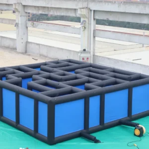 Air Science 7x7x2 black/blue open-top commercial inflatable maze - product view 4