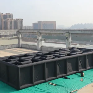 Air Science 6x15x2.5 plain black long commercial inflatable maze - product view 1
