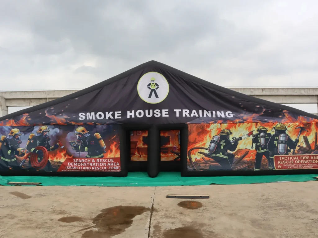 Air Science 6x12 smoke-house training inflatable maze