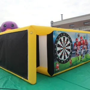 Air Science 5x8x2 yellow/black sports-print commercial inflatable maze - product view 2