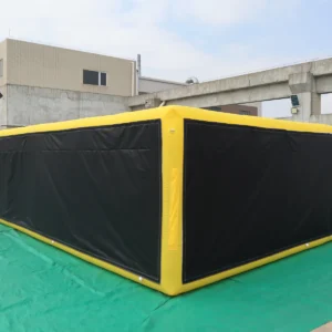 Air Science 5x8x2 yellow/black sports-print commercial inflatable maze - product view 1