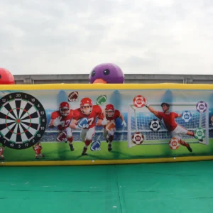 Air Science 5x8x2 yellow/black sports-print commercial inflatable maze - product view 3