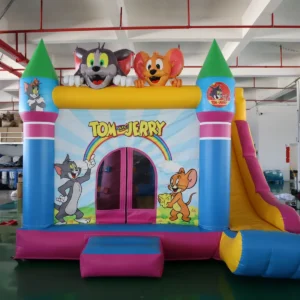 Air Science 4x5 cartoon castle slide bouncer - product view 3