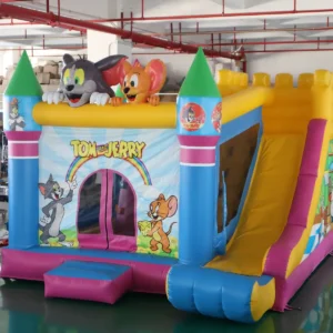 Air Science 4x5 cartoon castle slide bouncer - product view 2