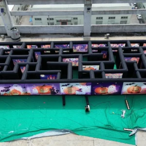 Air Science 6x20x2 Halloween-print long open inflatable maze - product view 3