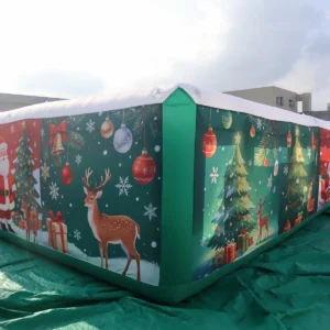 Air Science 6x20x2 Christmas-print long commercial inflatable maze - product view 1