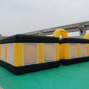 Air Science 10x10x2 yellow/black mesh-wall commercial inflatable maze - product view 4