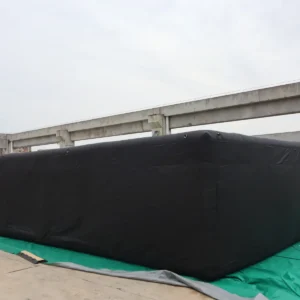 Air Science 10x10x2 plain black open-top commercial inflatable maze - product view 3