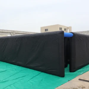 Air Science 10x10x2 plain black open-top commercial inflatable maze - product view 4