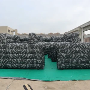Air Science 8x10x2 gray camouflage low-wall commercial inflatable maze - product view 4