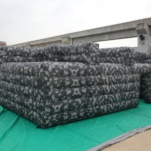 Air Science 8x10x2 gray camouflage low-wall commercial inflatable maze - product view 2