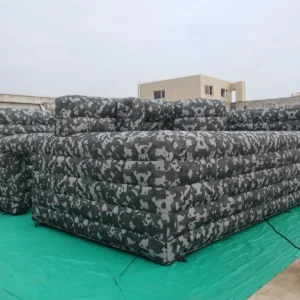 Air Science 8x10x2 gray camouflage low-wall commercial inflatable maze - product view 5