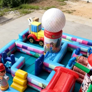 Commercial Inflatable Maze - Pastel Farm Open Top Activity Maze - product view 6