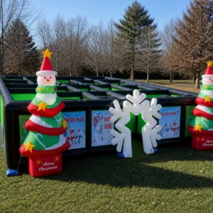 Commercial Inflatable Maze - Winter Snowflake Open Top - product view 1
