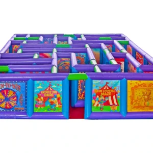 Commercial Inflatable Maze - Purple Carnival Open Top Maze - product view 2