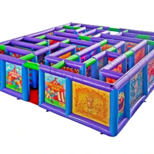 Commercial Inflatable Maze - Purple Carnival Open Top Maze - product view 3
