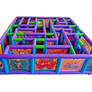 Commercial Inflatable Maze - Purple Carnival Open Top Maze - product view 1