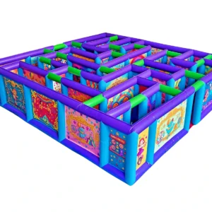 Commercial Inflatable Maze - Purple Carnival Open Top Maze - product view 6