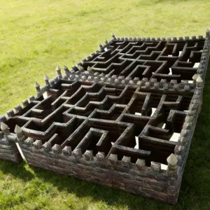 Commercial Inflatable Maze - Low Wall Stone Castle Maze - product view 4