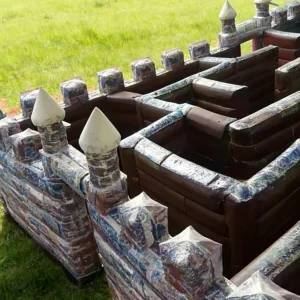 Commercial Inflatable Maze - Low Wall Stone Castle Maze - product view 6