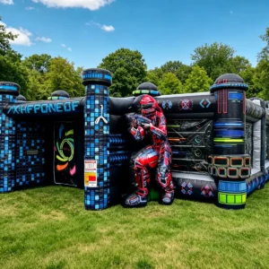 Commercial Inflatable Maze - Sci-Fi Laser Maze - product view 1