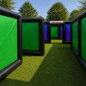 Commercial Inflatable Maze - Laser Theme Open Top - product view 5