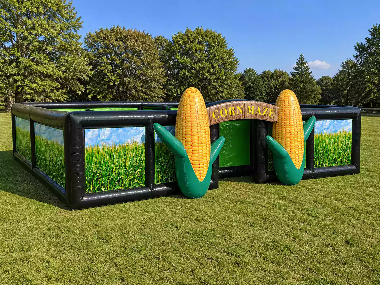 Commercial Inflatable Maze - Corn Theme Open Top - product view 1