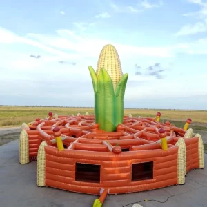 Commercial Inflatable Maze - Circular Corn Radial Maze - product view 4