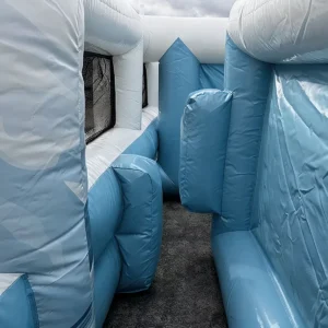 Commercial Inflatable Maze - White Blue Polar Bear Open-Top Maze - product view 3