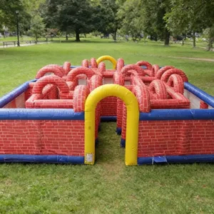 Commercial Inflatable Maze - Red Brick Open Top - product view 3