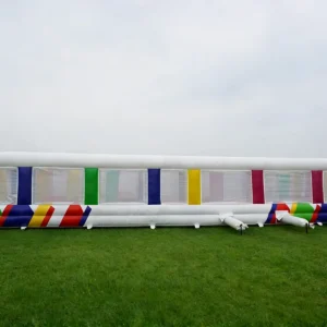 Commercial Inflatable Maze - White Multicolor Mesh Covered - product view 5
