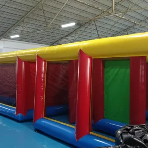 Commercial Inflatable Maze - Red Yellow Blue Mesh Open Top - product view 5