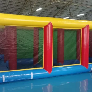Commercial Inflatable Maze - Red Yellow Blue Mesh Open Top - product view 4