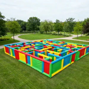 Commercial Inflatable Maze - Primary Color Open Top - product view 1