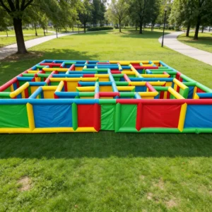 Commercial Inflatable Maze - Primary Color Open Top - product view 3