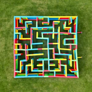 Commercial Inflatable Maze - Primary Color Open Top - product view 5