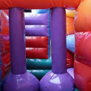 Commercial Inflatable Maze - Orange Blue Obstacle Open Top - product view 3
