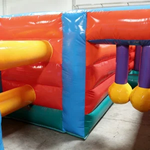 Commercial Inflatable Maze - Orange Blue Obstacle Open Top - product view 4