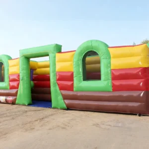 Commercial Inflatable Maze - Red Green Obstacle Open Top - product view 3